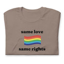 Same Love Same Rights T-shirt - Rose Gold Co. Shop