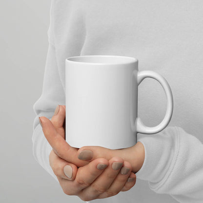 No Hetro White glossy mug - Rose Gold Co. Shop