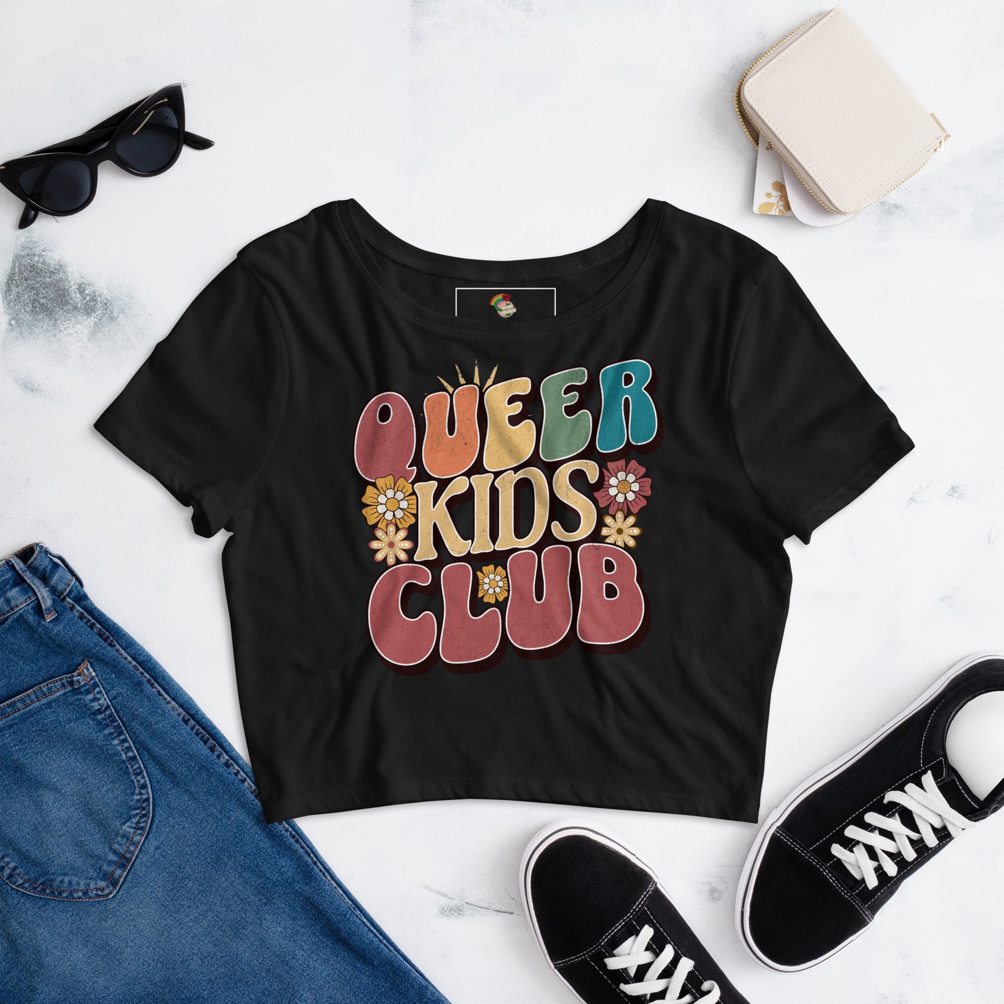 LGBT_Pride-Queer Kids Club Crop Tee - Rose Gold Co. Shop