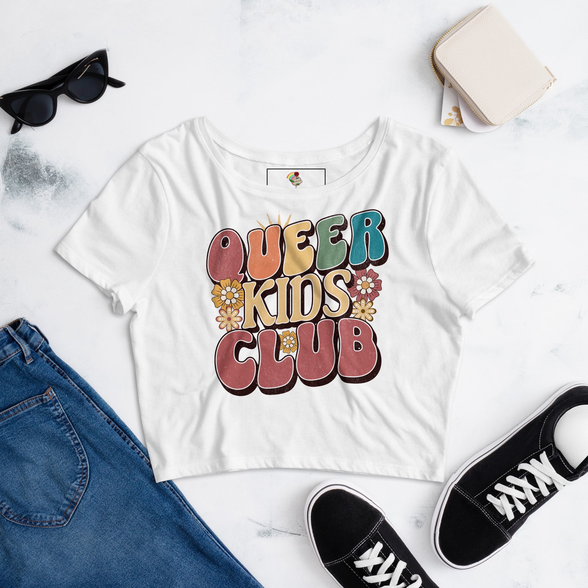 LGBT_Pride-Queer Kids Club Crop Tee - Rose Gold Co. Shop