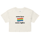 Same Love Same Rights Crop top - Rose Gold Co. Shop