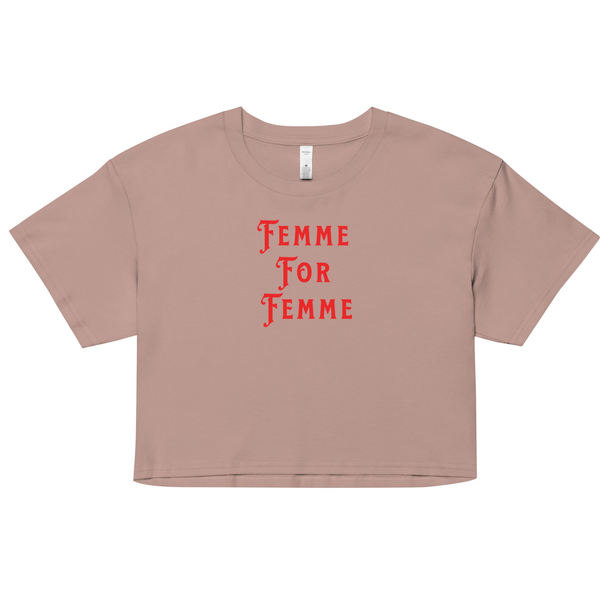 LGBT_Pride-Femme For Femme crop top - Rose Gold Co. Shop