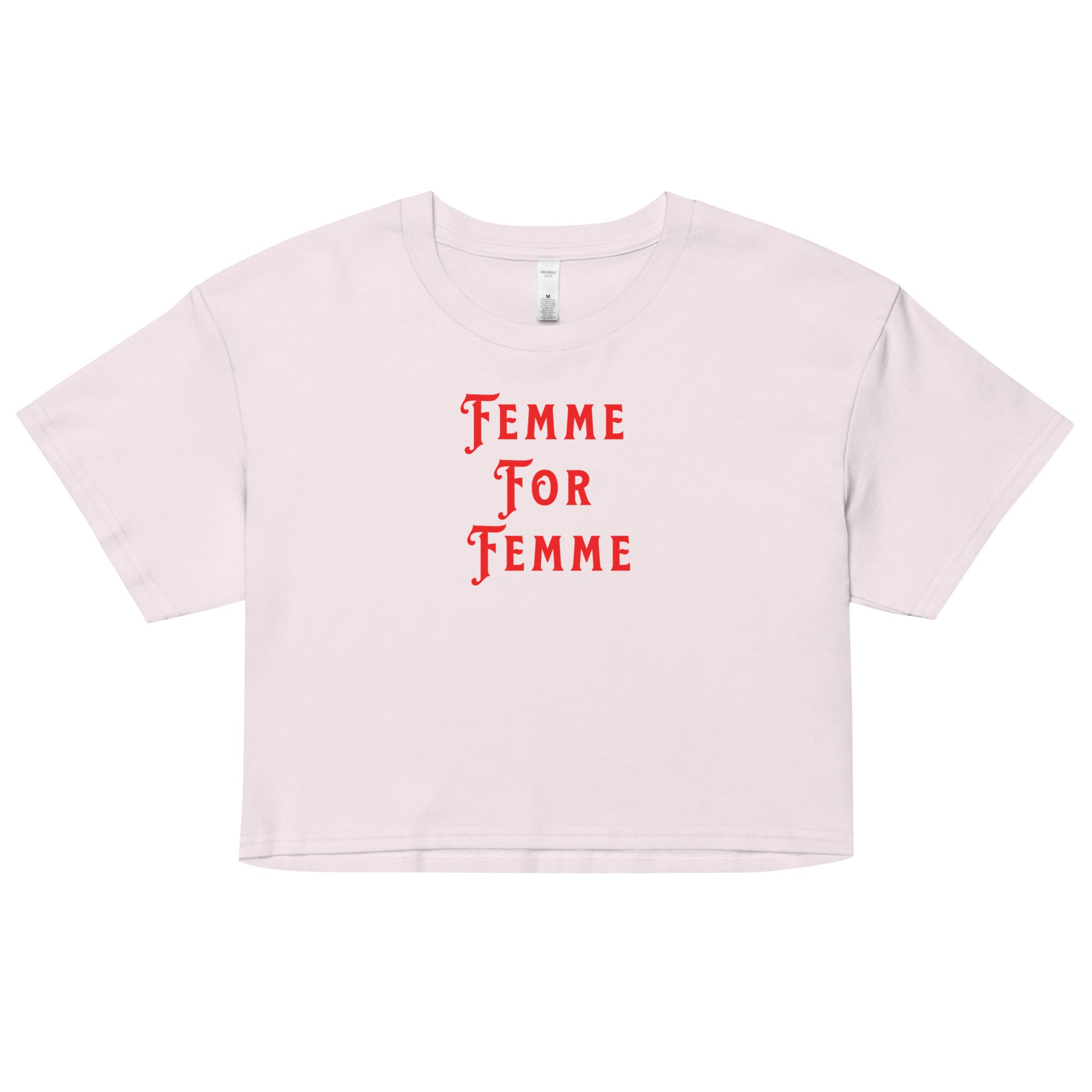 LGBT_Pride-Femme For Femme crop top - Rose Gold Co. Shop