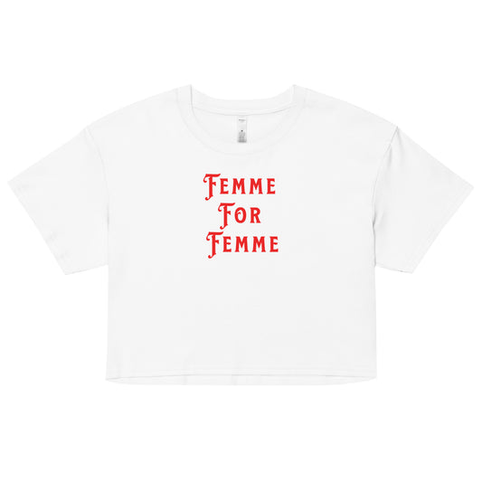 LGBT_Pride-Femme For Femme crop top - Rose Gold Co. Shop