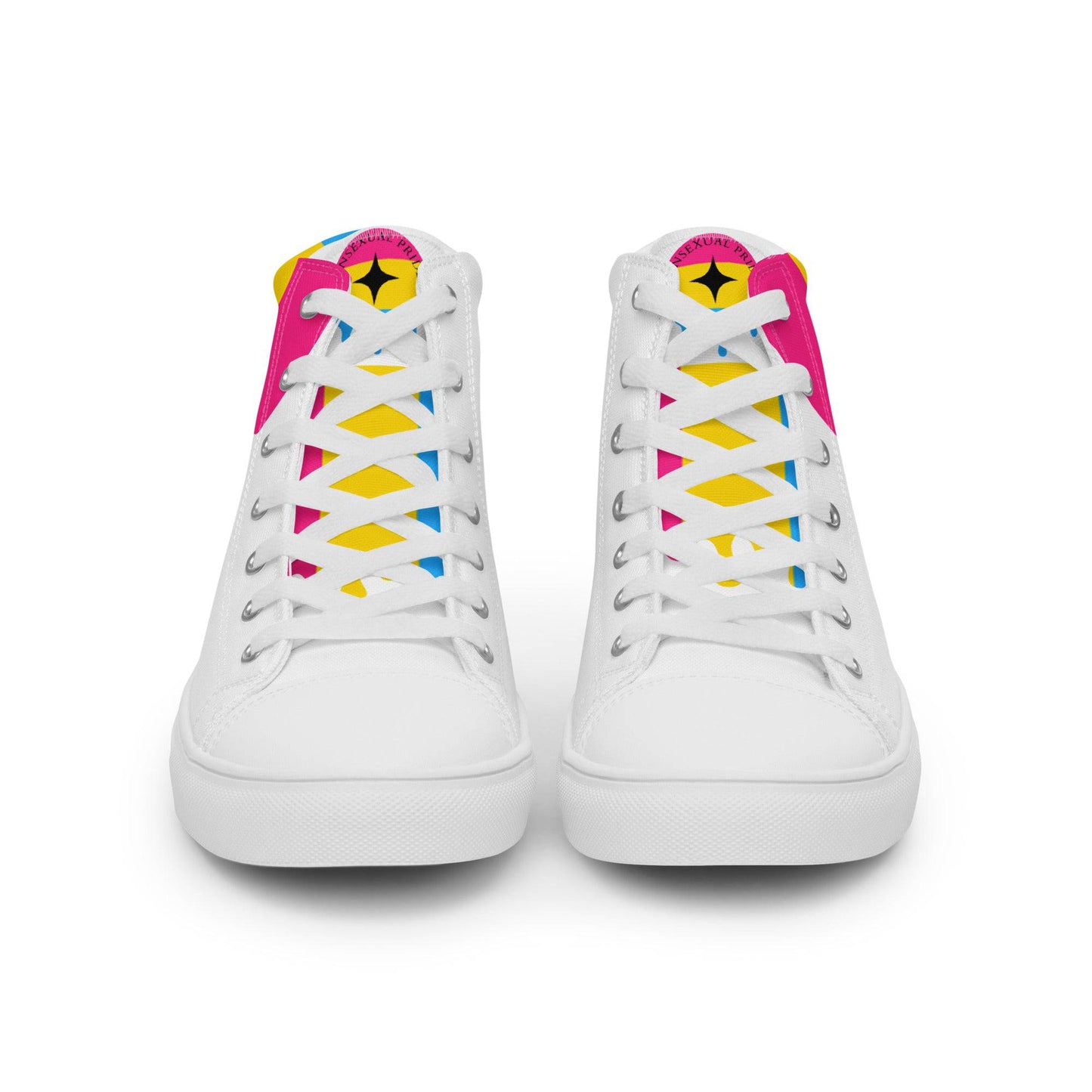 Pansexual Melting Pride Women’s high top shoes - Rose Gold Co. Shop