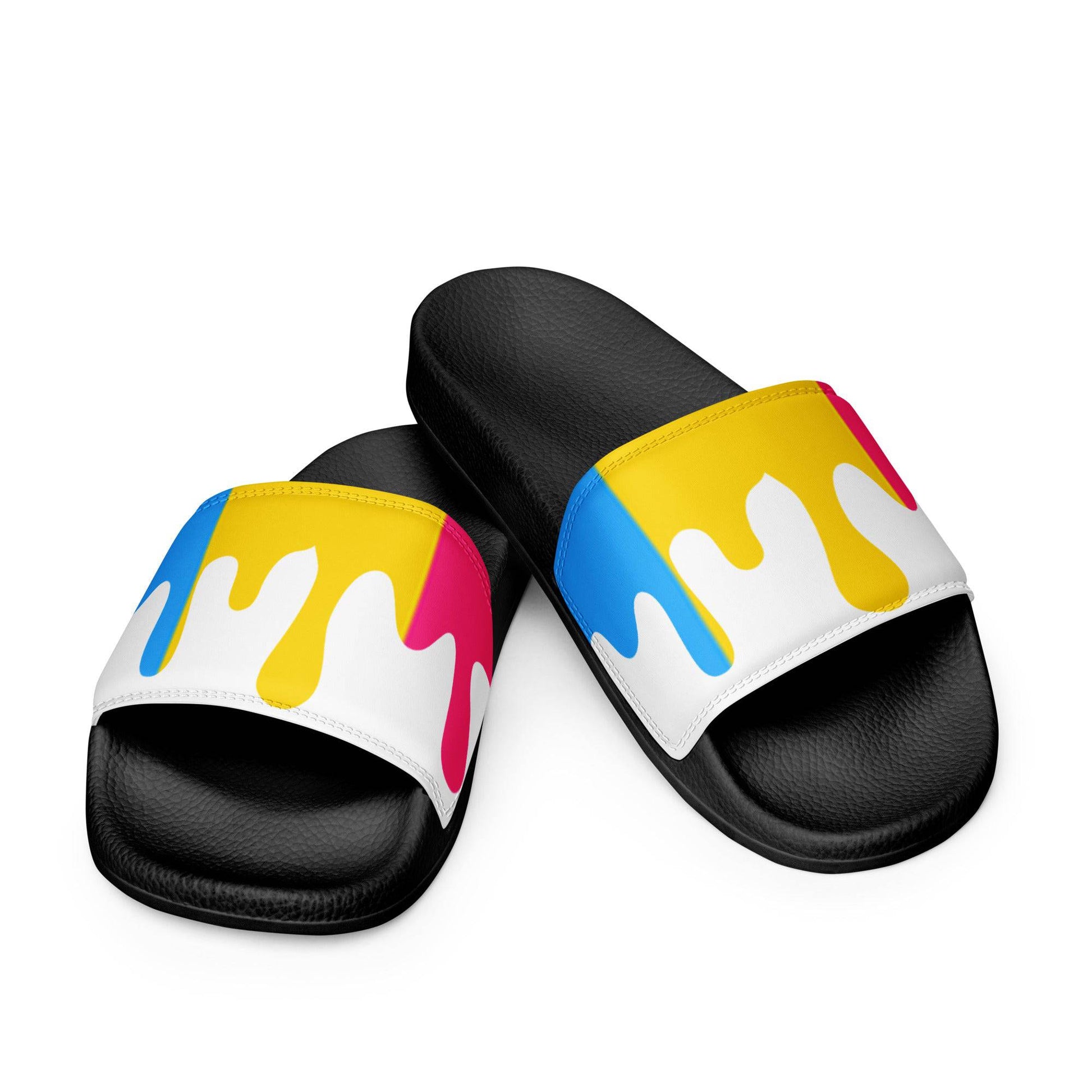 Pansexual Melting Pride Flag Women's Size slides - Rose Gold Co. Shop