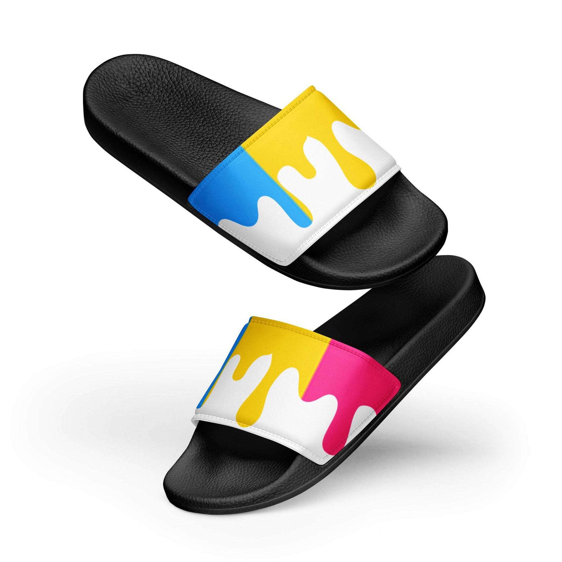 Pansexual Melting Pride Flag Women's Size slides - Rose Gold Co. Shop