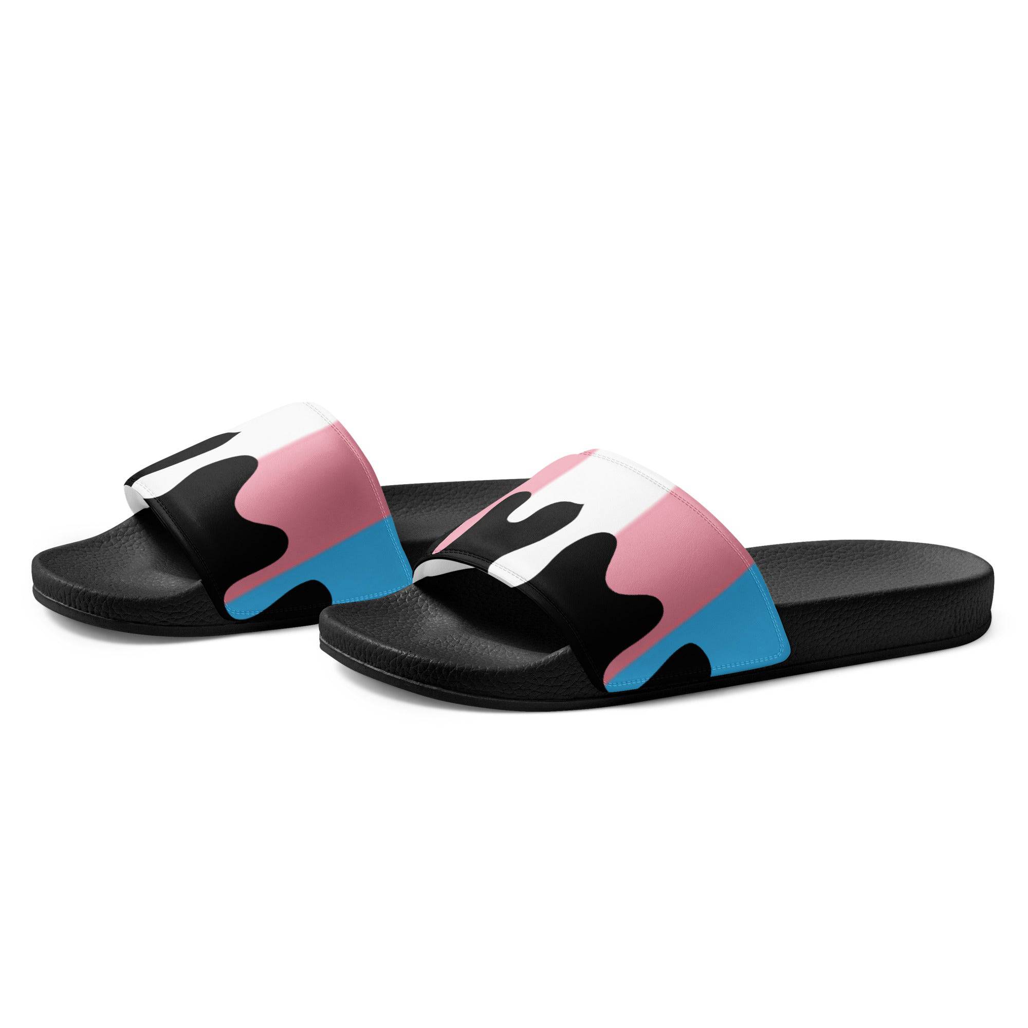 Trans Melting Pride Flag Women's Size slides