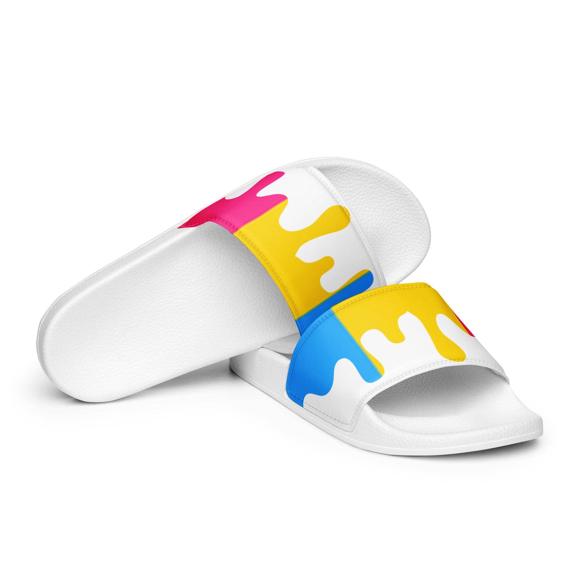 Pansexual Melting Pride Flag Women's Size slides - Rose Gold Co. Shop