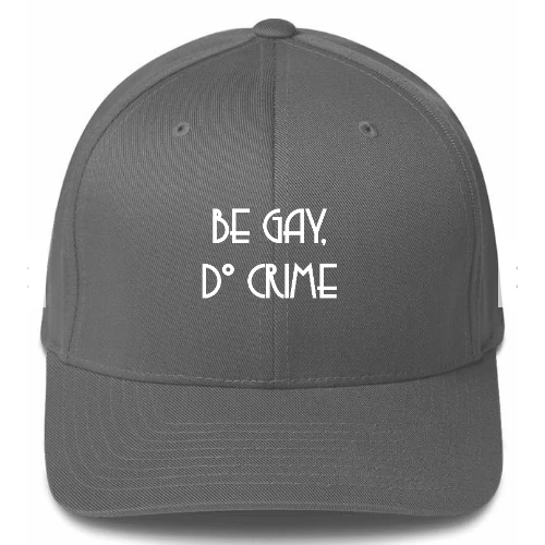 Be Gay Do Crime Distressed Dad Hat – Rose Gold Co. Shop