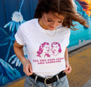 Inclusive White Graphic Tee for All Cool Girls in LGBT Pride Apparel - Rose Gold Co. Shop