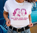 Inclusive White Graphic Tee for All Cool Girls in LGBT Pride Apparel - Rose Gold Co. Shop