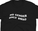 No Gender Only Swag Non-Binary Genderqueer Genderfluid Unisex T-Shirt - Rose Gold Co. Shop