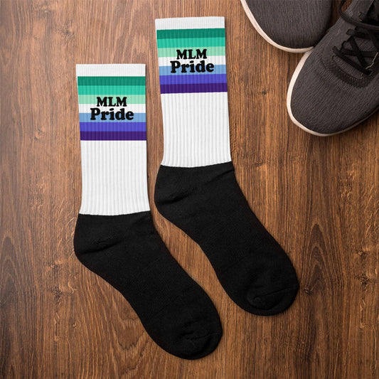 MLM Pride Flag Socks - Rose Gold Co. Shop