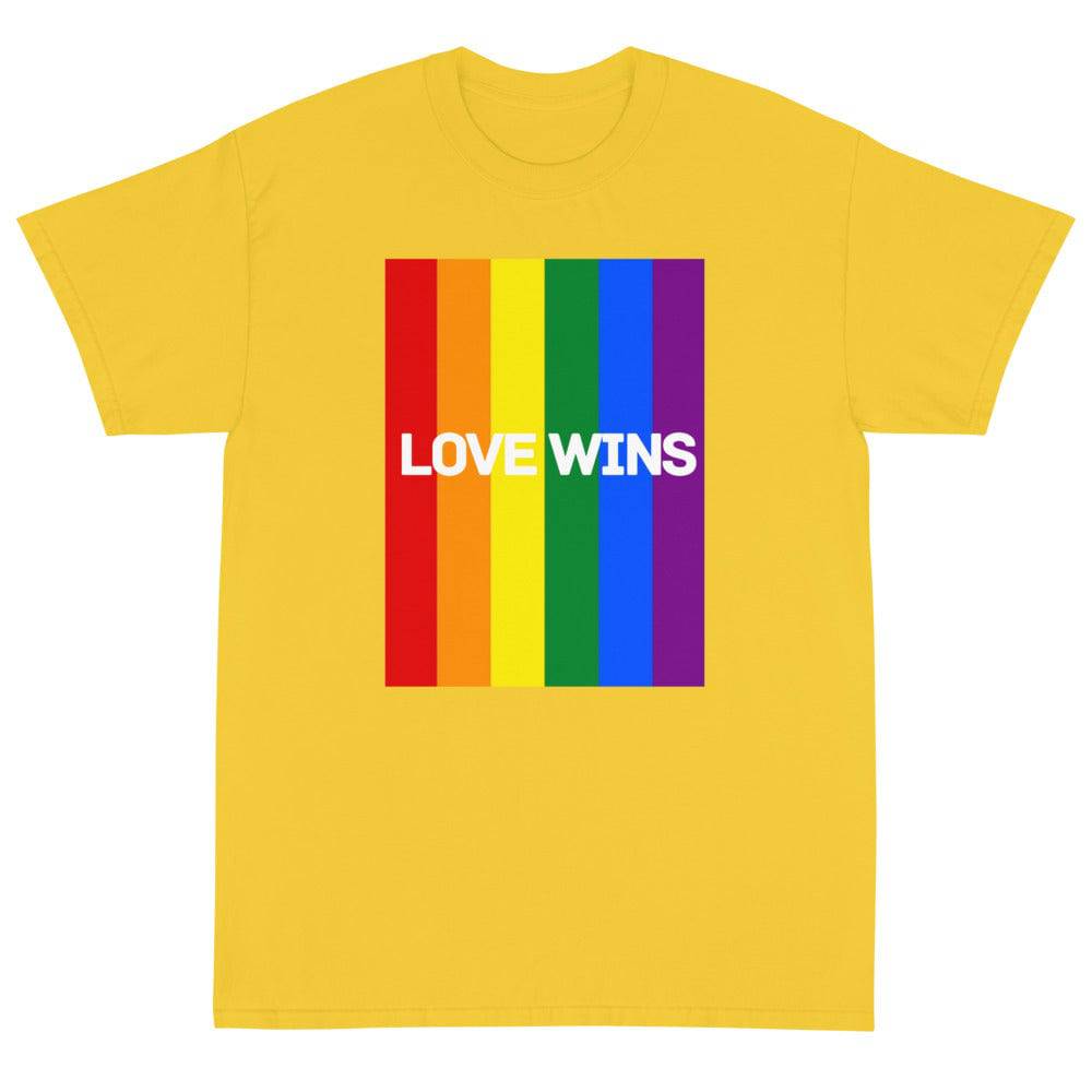 Love Wins Short Sleeve T-Shirt - Rose Gold Co. Shop