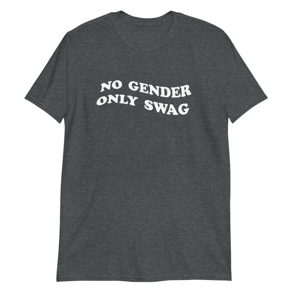 No Gender Only Swag Non-Binary Genderqueer Genderfluid Unisex T-Shirt - Rose Gold Co. Shop