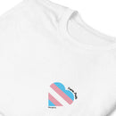 Trans Pride Flag Heart T-Shirt - Rose Gold Co. Shop