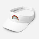 Embroidered Love Wins Rainbow Pride Sports Visor - Rose Gold Co. Shop